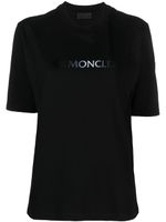 Moncler t-shirt en jersey à logo imprimé - Noir