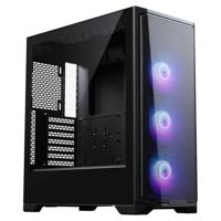 Phanteks Eclipse G370A pc-behuizing zwart | midi-Toren met gehard glas & mesh, 360 mm radiatorondersteuning, SSI-EEB-compatibel, inclusief 3 x 120 mm ARGB-ventilatoren