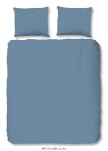 HIP Dekbedovertrek Uni Satijn Ice Blauw-240x200/220