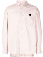 ZZERO BY SONGZIO chemise à patch logo - Rose