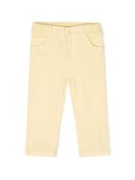 Stella McCartney Kids pantalon droit à motif brodé - Jaune - thumbnail