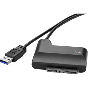 Renkforce HDD/ SSD Adapter [1x USB 3.2 Gen 1 stekker A (USB 3.0) - 1x SATA-combi-stekker 15+7-polig] 0.30 m Vergulde steekcontacten