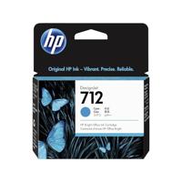 HP 712 3ED67A Cyaan 29-ml Echte HP Inktcartridge met Originele HP Inkt, voor DesignJet T650, T630, T250, T230 & Studio Grootformaat Plotterprinters en HP 713 DesignJet Printkop