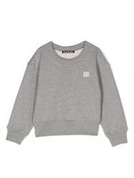 Acne Studios sweat en coton à patch logo - Gris - thumbnail