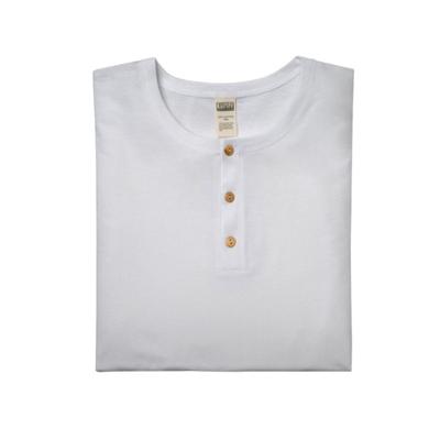 Shirt met lange mouw van bio-katoen met knoopsluiting, grijs 5