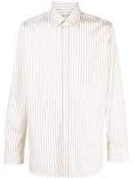 Golden Goose striped cotton button-up shirt - Tons neutres - thumbnail