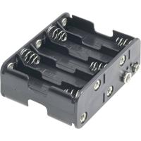 Goobay 12460 Batterijhouder 10 AA (penlite) Drukknopaansluiting (l x b x h) 77 x 60 x 32 mm - thumbnail