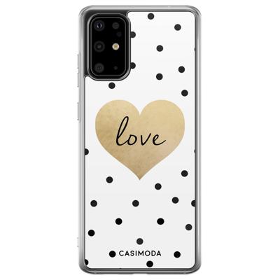 Samsung Galaxy S20 Plus siliconen telefoonhoesje - Love dots