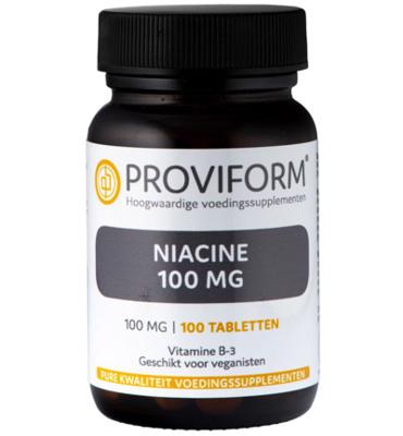 Proviform Proviform Vitamine B3 Niacine 100 Mg (100tb) Proviform Proviform Vitamine B3 Niacine 100 Mg (100tb)