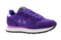 SUN68 Z44201 Damessneakers met vetersluiting van stof/suède, Paars, 37 EU