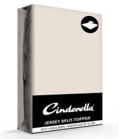 Cinderella Jersey Split-Topper Hoeslaken Taupe-Lits-jumeaux (160x200/210 cm) - thumbnail