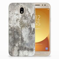 Samsung Galaxy J5 2017 TPU Siliconen Hoesje Beton Print