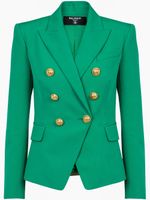 Balmain blazer en laine 6-Button à boutonnière croisée - Vert - thumbnail