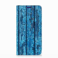 Samsung Galaxy S10e Book Wallet Case Wood Blue - thumbnail