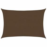 vidaXL Zonnezeil 160 g/m² 3x5 m HDPE bruin