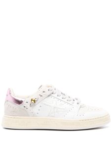 Premiata Quinn perforated leather sneakers - Blanc