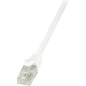 LogiLink CP2081U RJ45 Netwerkkabel, patchkabel CAT 6 U/UTP 7.50 m Wit Snagless 1 stuk(s)