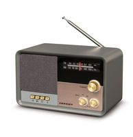 Crosley Tribute AM/FM Radio Met Bluetooth - Charcoal - thumbnail