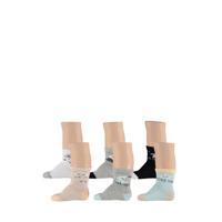 Apollo baby sokken - set van 6 beige/grijs/blauw/lichtblauw