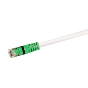 LogiLink RJ45 (cross) Netwerkkabel Aansluitkabel CAT 6 S/FTP 5.00 m Grijs Vlambestendig, Afscherming gevlochten, Afscherming totaal, Halogeenvrij, Pair