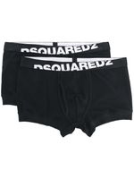 DSQUARED2 lot de deux boxers à logo - Noir - thumbnail