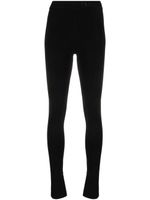 Patrizia Pepe legging Essential à taille à logo - Noir