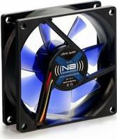 NoiseBlocker BlackSilent XE2 PC-ventilator Zwart, Blauw (transparant) (b x h x d) 92 x 92 x 25 mm - thumbnail