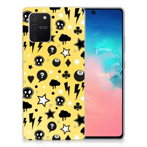 Silicone Back Case Samsung Galaxy S10 Lite Punk Geel