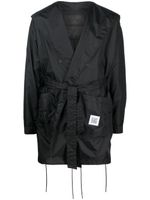 Fumito Ganryu robe longue Rain Gown à taille ceinturée - Noir - thumbnail