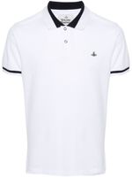 Vivienne Westwood polo à logo Orb brodé - Blanc