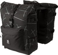 AGU Urban Trend dubbele fietstas Roll-Top zwart
