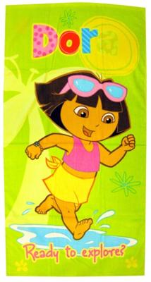 Nickelodeon Dora strandlaken groen junior 70 x 140 cm Nickelodeon Dora strandlaken groen junior 70 x 140 cm