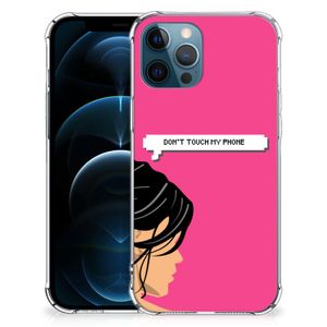 iPhone 12 | 12 Pro Anti Shock Case Woman Don't Touch My Phone