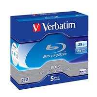 Verbatim BD-R Single Layer 25GB 6X Scratchguard surf. 5 Pack, 43715