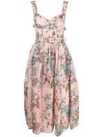 ZIMMERMANN robe mi-longue Matchmaker à fleurs - Rose - thumbnail