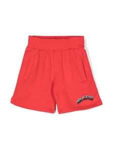 Neil Barrett Kids short de sport à logo imprimé - Rouge