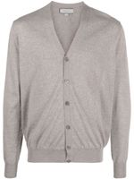 Canali V-neck merino-wool cardigan - Tons neutres - thumbnail