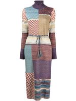 Ulla Johnson robe Almira à motif patchwork imprimé - Multicolore