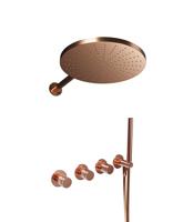 Blaufoss Pavilion thermostatische kraan Inbouw regendoucheset met regendouchekop Ø30cm brushed rosegold