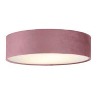 Searchlight Plafondlamp Drum Pleat 38cm velvet roze 23298-2PI - thumbnail