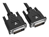 V7 V7DVIDVI-5M-BLK-1E DVI-D naar DVI-D kabel 5m videokabel-adapter