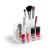 Make-up organizer/opbergers 10 x 14 x 9 cm vierkant   - - thumbnail