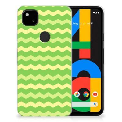 Google Pixel 4a TPU bumper Waves Green