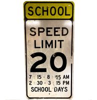 Speed Limit Bord - Origineel - 122 x 61 - thumbnail