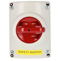 Famatel veiligheidsschakelaar IP65, 4-polig, 40 A, 105 x 95 x 100