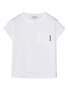 Brunello Cucinelli Kids t-shirt à ornements - Blanc