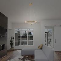 V-TAC Designer-plafondlampen, designer-hanglampen, IP20, Brush Gold, 45 watt, 5500 lumen, 4000 K