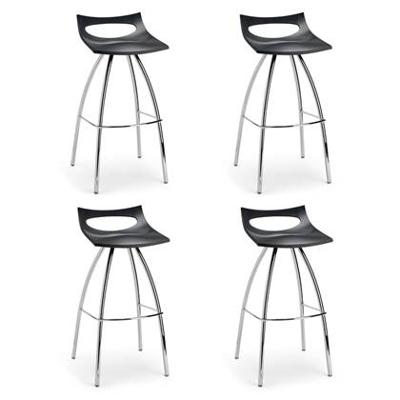 SCAB Diablito Barkruk - Set Van 4 - Zithoogte 65 Cm - Antraciet Grijs