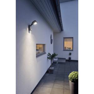 Konstsmide Latina Big 7938-370 LED-buitenlamp met bewegingsmelder (wand) Energielabel: F (A - G) LED LED vast ingebouwd 12 W Antraciet