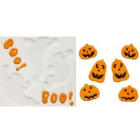 Horror gel raamstickers Spoken/pompoenen - 2x vellen - Halloween thema decoratie/versiering - thumbnail